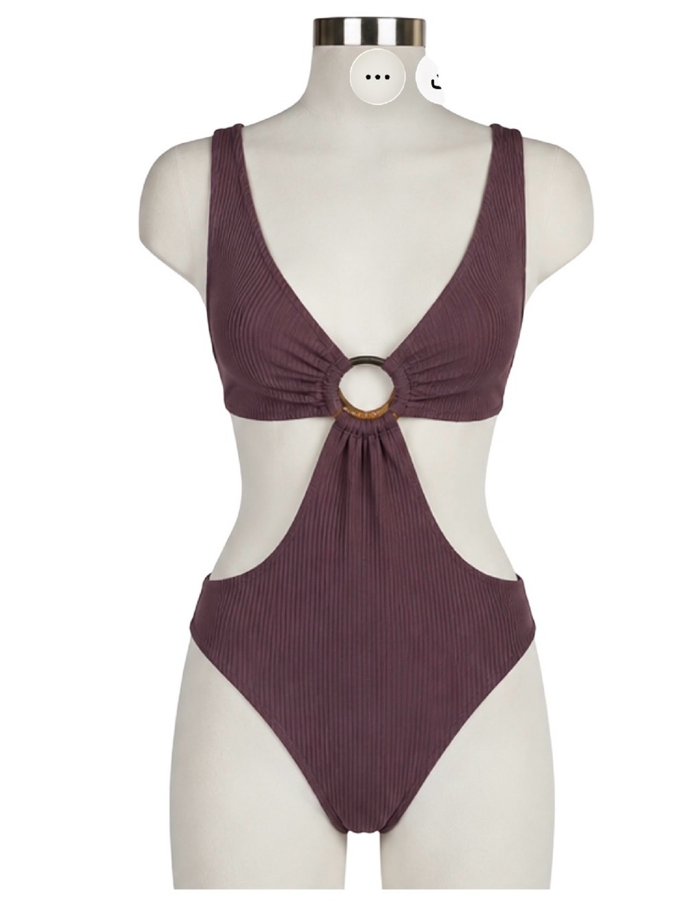 Aro Swim Womens Bonita One-Piece, Berry Purple Size M
